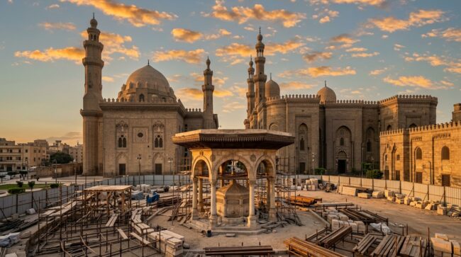 Sultan Hassan Mosque Fountain